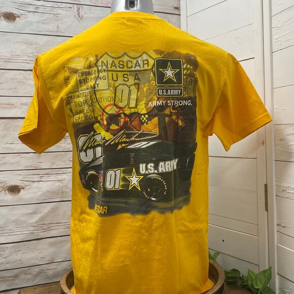 Nascar Auto Racing Mark Martin Car US Army Strong Tee Shirt Stock Sprint Race L - Picture 3 of 5